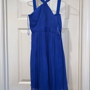 Blue Jcrew bridesmaid dress